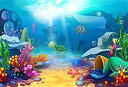 【中古】【輸入品・未使用】lfeey Underwater World写真バックドロップunder the sea写真背景写真sutido小道具