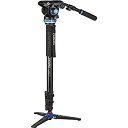 【中古】【輸入品・未使用】Benro A48T クラシック アルミニウム 一脚 フリップロック 3脚ベース S6PRO ビデオヘッド