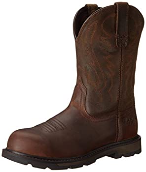 yÁzyAiEgpzAriat Men's Groundbreaker Pull-On Steel Toe Work Boot Brown 11 M US