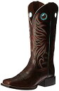 【中古】【輸入品・未使用】Ariat レディース ラウンドアップ ライダー ウエスタンカウボーイブーツ US サイズ: 9.5 カラー: ブラウン