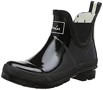 yÁzyAiEgpzJoules Women's Wellibob Black Ankle-High Rubber Rain Boot - 8M