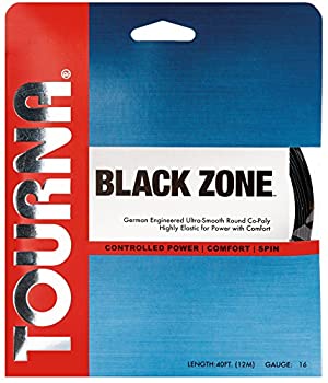 【中古】【輸入品・未使用】Tourna Black Zone Tennis String 16G