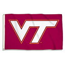 【中古】【輸入品・未使用】NCAA Virginia Tech HokiesユニセックスNCAA 3?x 5フィートの旗グロメット、カーディナル、1つのサイズ