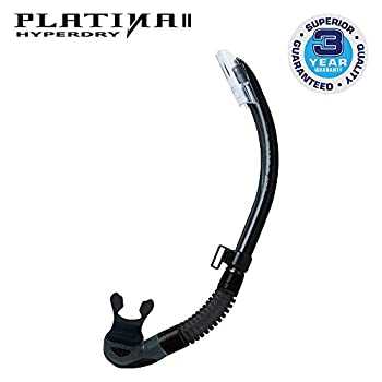 yÁzyAiEgpzTusa Platina Hyperdry II Snorkel - Black/Black Silicone