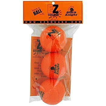 【中古】【輸入品・未使用】Black Knight EZ Squash Ball (Pack of 3)