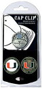 【中古】【輸入品・未使用】Team Golf 47147 Miami Hurricanes Golf Ball Marker Hat Clip
