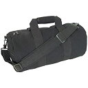 【中古】【輸入品・未使用】ブラックキャンバスショルダーダッフルロールバッグ − 14 X 30トラベル/レクリエーションのキャリーバッグ