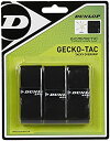【中古】【輸入品・未使用】Dunlop Sports Gecko Tac オーバーグリップ 3個パック (ブラック)