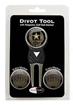 【中古】【輸入品・未使用】Team Golf ミリタリー アーミー ディボットツール ゴルフボールマーカー3個..