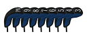【中古】【輸入品・未使用】Stealth Club Covers 18060 ハイブリッドセット 3-PW ゴルフクラブヘッドカバー (8ピース) ネイビーブル...