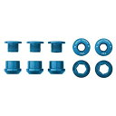 【中古】【輸入品・未使用】Wolf Tooth Components Set of 4 Chainring Bolts for 1x use Dual Hex Fittings Blue by Wolftooth