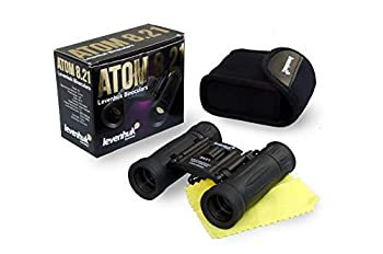 【中古】【輸入品・未使用未開封】Levenhuk Atom 8 x 21 超コンパクト双眼鏡 フルコーティングBK-7ガラス光学付き 本物のイメージに ナチュラルカラー