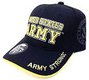 【中古】【輸入品・未使用】アメリカ陸軍 強力ライセンスシール ミリタリーブラックハットキャップ