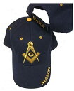 【中古】【輸入品 未使用】Freemason Embroidered Navy Blue Adjustable Hat Mason Masonic Lodge Baseball Cap by Sport Cap