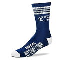 【中古】【輸入品・未使用】For Bare Feet NCAA 4ストライプ デュ―ス クルーソックス メンズ Large (10-13)