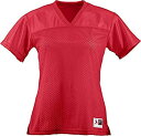 【中古】【輸入品・未使用】Augusta スポーツウェア レディース ジュニアフィットレプリカ フットボールTシャツ M レッド