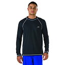 【中古】【輸入品・未使用】Speedo 男性用UPF 50+ イージーロングスリーブ ラッシュガード スイムティー ブラック