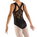 【中古】【輸入品・未使用】DanzNmotion by Danshuz ガールズ レースバックストラップレオタード???2403c 12-14 ブラック