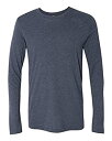 【中古】【輸入品・未使用】Next Level メンズ トライブレンド 長袖 クルーTシャツ(6071) S ブルー