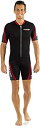 【中古】【輸入品・未使用】Cressi Men 's Playa Shortieスーツ???ブラック/レッド、L by Cressi