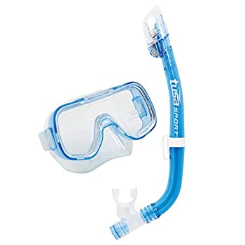 šۡ͢ʡ̤ѡTUSA Sport Youth Mini-Kleio Mask and Dry Snorkel Combo Clear Blue 141¹͢