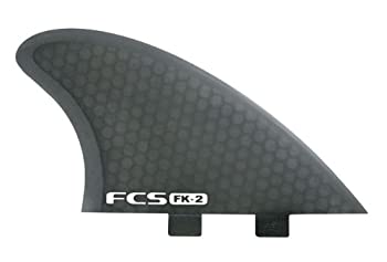 【中古】【輸入品・未使用】FCS(エフシーエス) FK-2 PC Fish Keel Smoke ツイン (2枚) セット