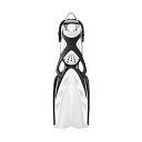 【中古】【輸入品・未使用】【並行輸入品】Mares/マレス X-Stream Fins Open Heel Fins (白 Small)