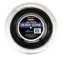 【中古】【輸入品・未使用】Tournaブラックゾーンポリエステルテニス文字列 17g Reel ブラック
