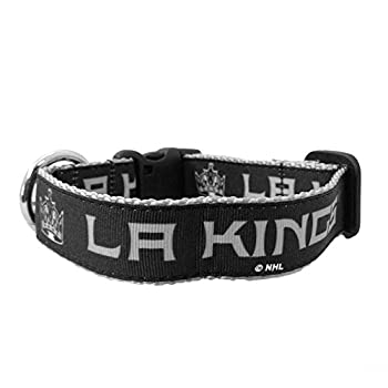 【中古】【輸入品・未使用】NHL Los Angeles Kings Dog Collar Small Black