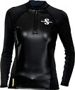 【輸入品・未使用】Scubapro女性用ハイブリッドThermal Long Sleeve Top M