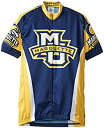 【中古】【輸入品・未使用】NCAA Marquetteメンズサイクリングジャージー、ブルー/ゴールド 3L ブルー