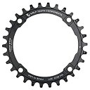 【中古】【輸入品・未使用】Wolf Tooth 104 Bcd 非対称モノプレート 男性 104 34T ブラック 34 ダイエント