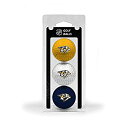 【中古】【輸入品・未使用】Team Golf NHL ナッシュビルプレデターズ 規定サイズ ゴルフボール 3パック フルカラー 丈夫なチームインプリント