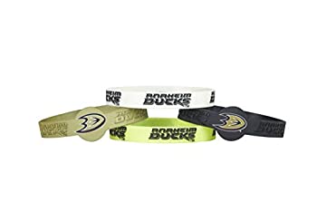 楽天アトリエ絵利奈【中古】【輸入品・未使用】NHL Anaheim Mighty Ducks NHL-BC-283-01 Silicone Bracelet （4-Pack） One Size Multicolor