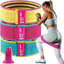 【中古】【輸入品・未使用】Bubble Booty バンド レジスタンスバンド 脚 お尻 フィットネス スクワットバンド エクササイズバンド ヒップ 太もも 臀...