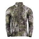 【中古】【輸入品・未使用】Kryptek Arma 1/2ジップ - フリース迷彩ハンティングスウェットシャツ (高度コレクション) L グレー