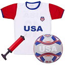 【中古】【輸入品・未使用】USA ナショナルチーム キッズ サッカーキット | チームを応援してナショナルカラー | キットにはジャージ、ショーツ、サッカーボー...