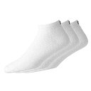 【中古】【輸入品・未使用】FootJoy メンズ コンフォートソフ スポーツ 3足パック ソックス ホワイト サイズ7-12