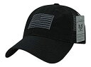 【中古】【輸入品・未使用】Rapid Dominance A05-TSA-BLK Relaxed Trucker USA Tonal Flag Cap44; B...
