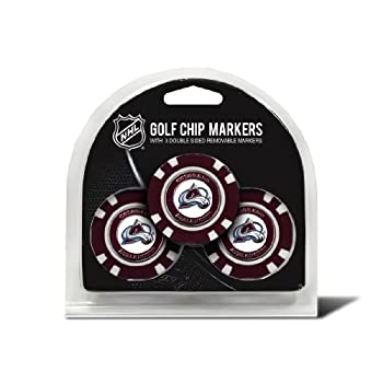 yÁzyAiEgpzTEAM GOLF 13688 Colorado Avalanche Golf Chip - Pack of 3