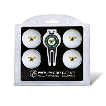 yÁzyAiEgpzTeam Golf 13806 Dallas Stars 4 Ball - Divot Tool Gift Set