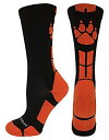 【中古】【輸入品・未使用】MadSportsStuff 野生動物の足 競技用クルーソックス(複数色) M ブラック