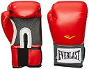【中古】【輸入品・未使用】Everlast プロスタイル トレーニングボクシンググローブ レッド 12 oz