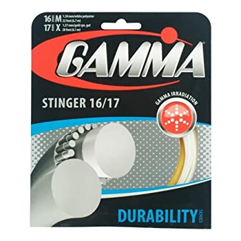 yÁzyAiEgpzGamma Stinger Tennis String Gold/White