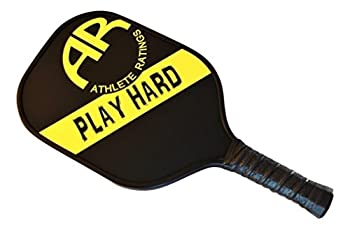 【中古】【輸入品・未使用】Athlete ratingsカーボン/グラファイトPickleballパドル低コスト ブラック