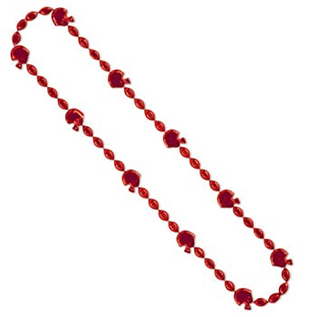 【中古】【輸入品・未使用】Red Football Beads 36" 赤いフットボールビーズ36 "♪ハロウィン♪クリスマス♪