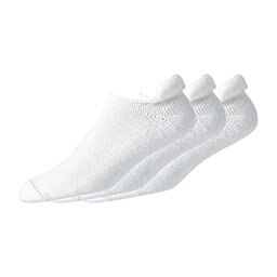 【中古】【輸入品・未使用】FootJoy ComfortSof メンズ ロールトップソックス（3足） ホワイト（7?12）