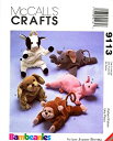 【中古】【輸入品・未使用】McCall's 9113 - Bambini Animal Bean Bags - 5 Patterns by McCall Pat...