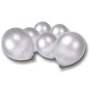 【中古】【輸入品 未使用】PMLAND Silver Latex 30cm Balloons - 100 Pcs