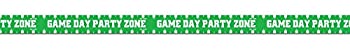 【中古】【輸入品・未使用】Beistle ゲームデーゾーンテープ フットボールデコレーション スポーツパーティー用品 3インチ x 20インチ グリーン/ホワイト